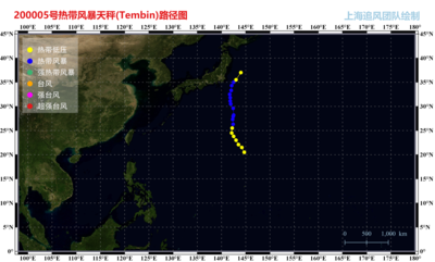 2000年第5号台风"天秤"
